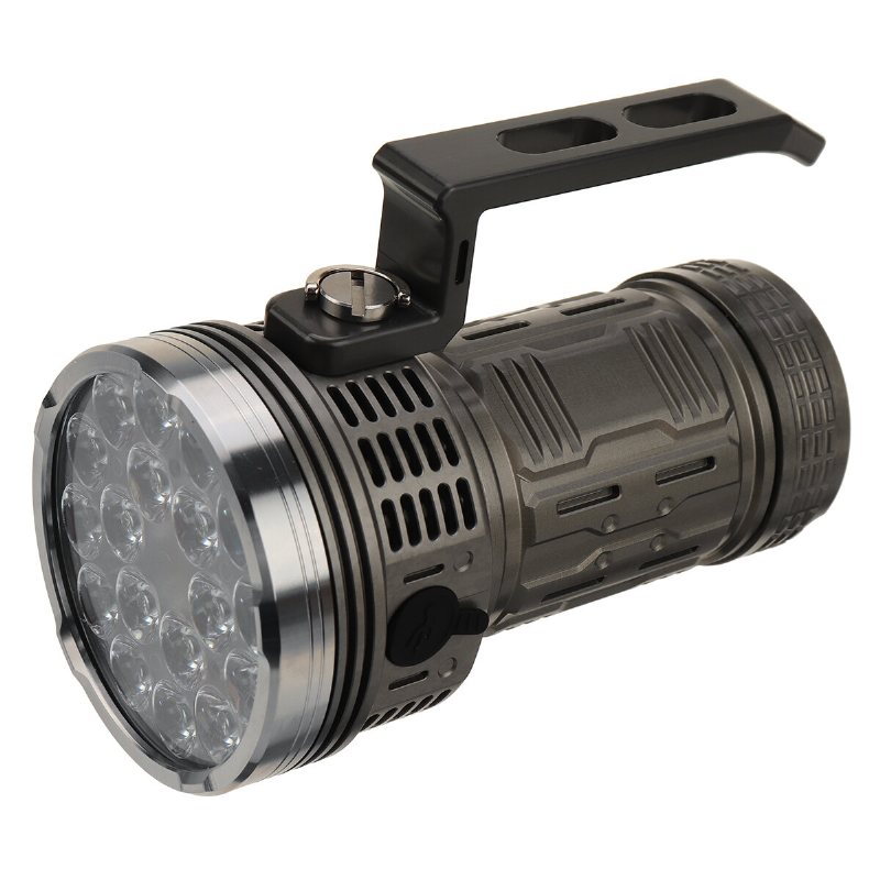 18x Sfq43 21000lm 871m 190000cd Anduril Ui Power Bank Ficklampa 3*21700 Batteri Type-c Input & Output Högpresterande Led-ficklampa Superljusstarkt Starkt Spotlighthandtag Och Självlysande Rör Tillval