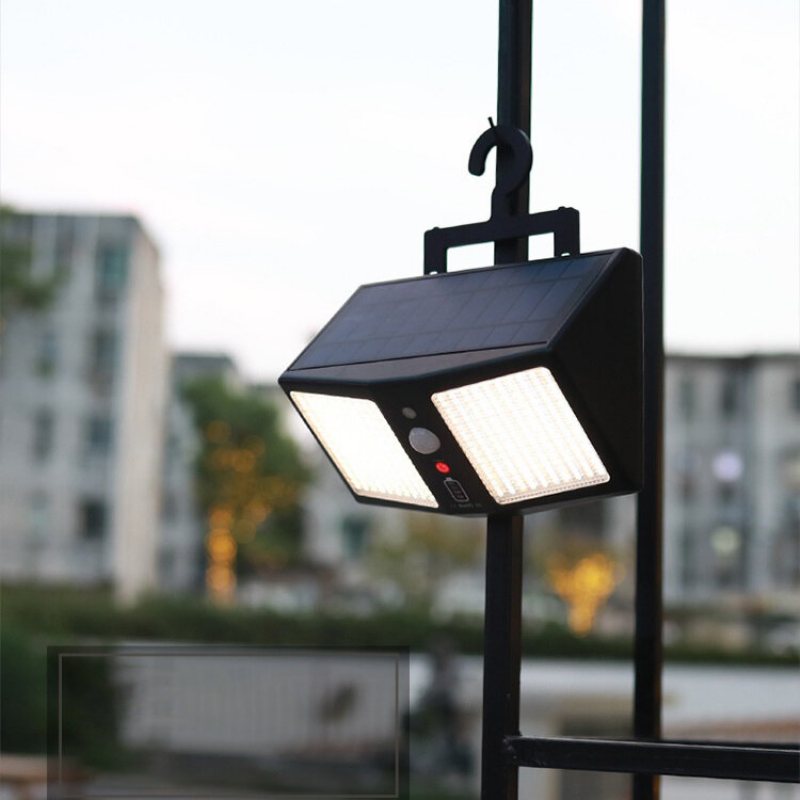 20w 360led Vattentät Solljus Människosensor Utomhus Trädgård Säkerhet Vägglampa + Fjärrkontroll