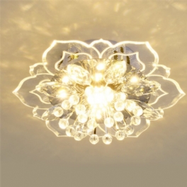 220v Kristall Led Taklampa Pendel Modern Lamp Hem Rumsbelysning