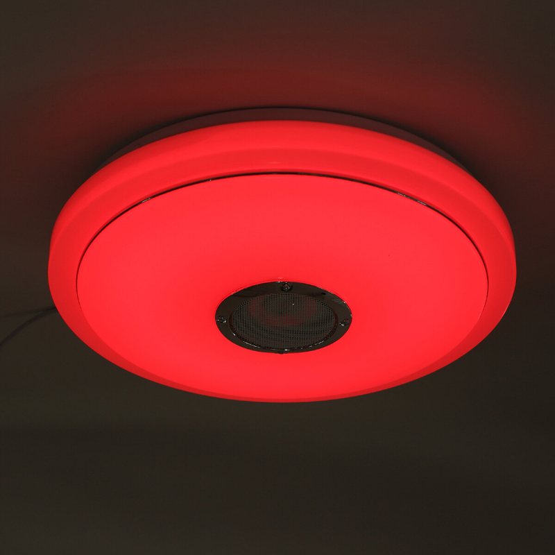 2.4 Ghz Bluetooth Led-taklampa 256 Rgb Musikhögtalare Dimbar Lampa + Fjärrkontroll