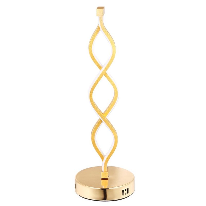 24w Modern Spiral Twist Wave Design Led Bordslampa Skrivbordsläslampa
