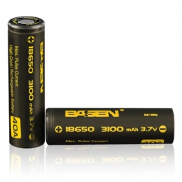 2st Basen Bs186q 18650 3100mah 3.7v 40a High Drain Flat Top Uppladdningsbart Li-ion Batteri