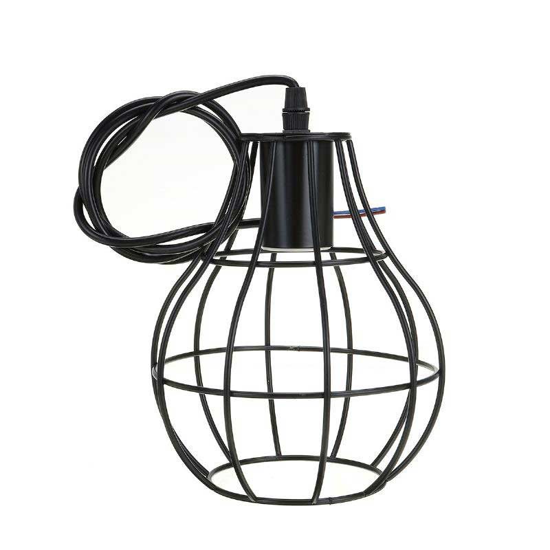 3-lights Industriell Pendelbelysning Tak Metall Vintage Hängande Retro Lampa Utan