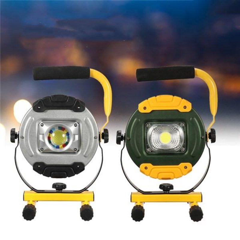 30w Bärbar Usb Uppladdningsbar Cob Led Flood Light Outdoor Emergency Camping Lampa För Vandring 220v