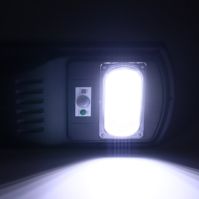 30w Led Solar Light Pir Induktion Utomhus Gatuvägglampa + Fjärrkontroll