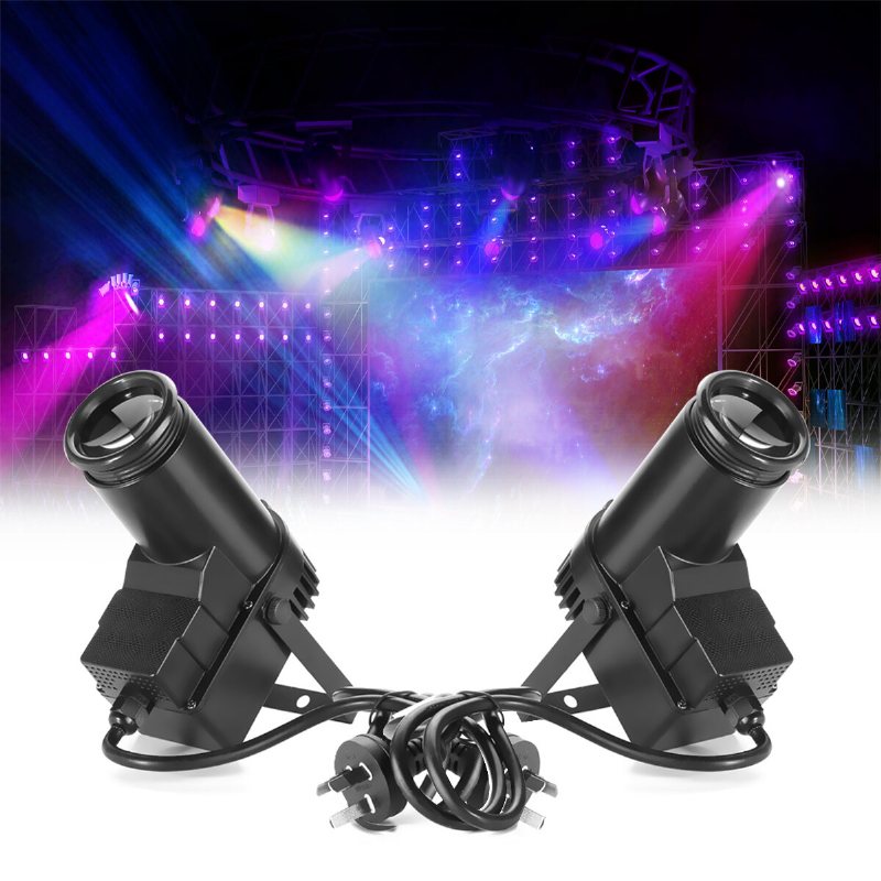30w Rgbw Led Dmx512 Scenljus Pinspot Beam Spotlight 6ch För Dj Disco Party Ktv