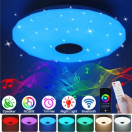 33cm/40cm 36w Led Rgb Musik Smart Taklampa Bluetooth App/fjärrkontroll Kök Sovrum Badrum 85-265v