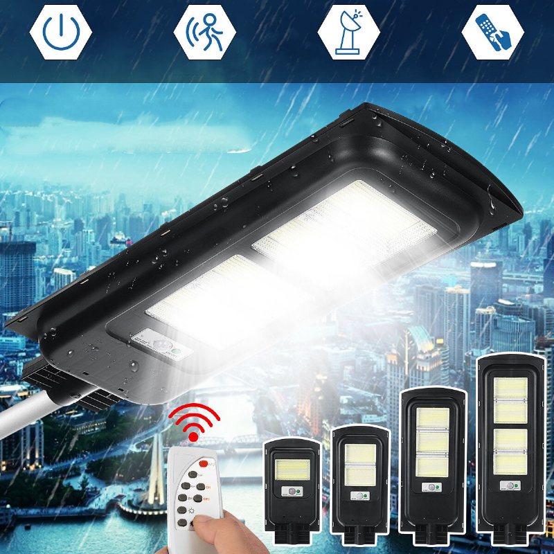 360/720/1080/1440led Solar Street Light Timing Control Ljuskontroll Vattentät Ip65 Fjärrkontroll