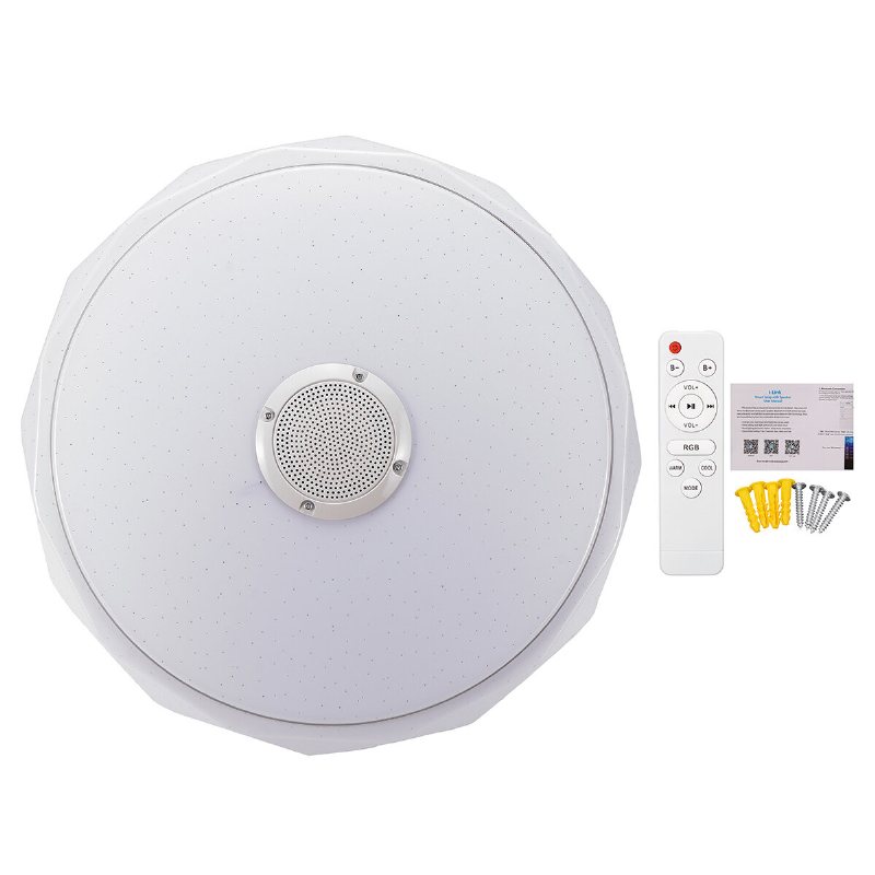 36w/60w 40cm Modern Led Musik Takljus Rgb Bluetooth Högtalare Down Lamp App+fjärrkontroll