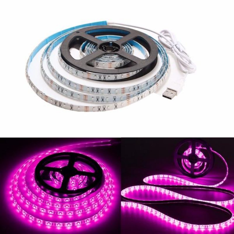 3m Vattentät Usb Smd3528 Tv Bakgrund Dator Led Strip Tejp Flexibelt Ljus Dc5v