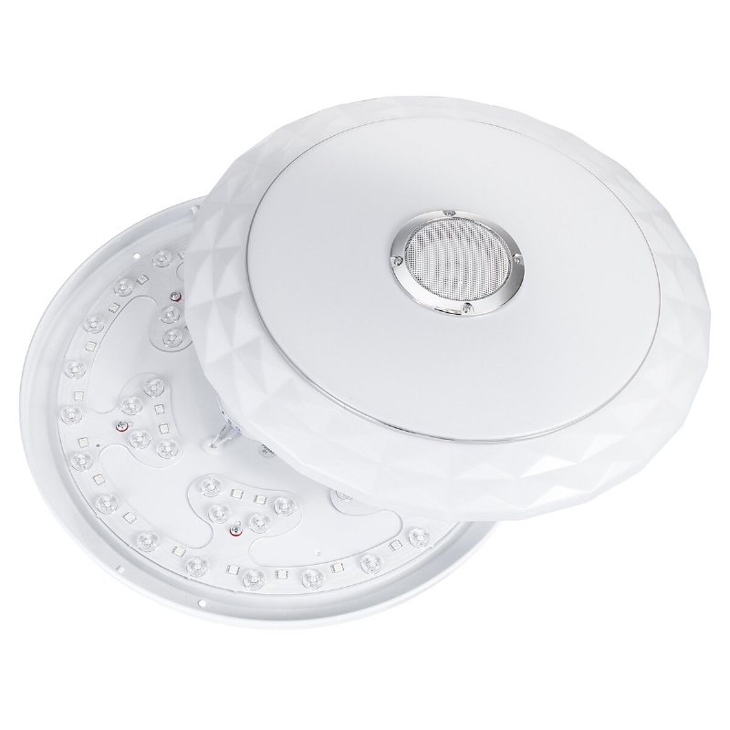 45cm Wifi Led-takljus Rgb Bluetooth Musikhögtalare Dimbar Lampa App