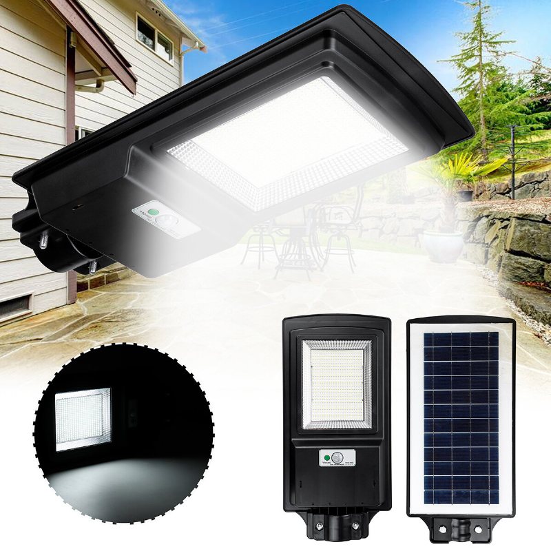 462led Solar Street Light Sensor Induktion Vägglampa Trädgård Utomhusbelysning