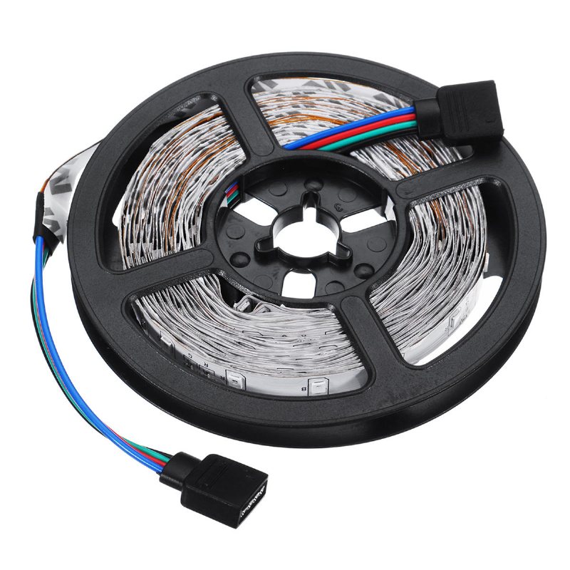 4pcs 5m Icke-vattentät Smd2835 Rgb Alexa App Home Wifi Control Smart Led Strip Light Kit Ac110-240v