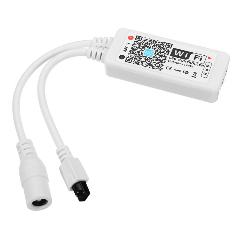 4pcs 5m Icke-vattentät Smd2835 Rgb Alexa App Home Wifi Control Smart Led Strip Light Kit Ac110-240v