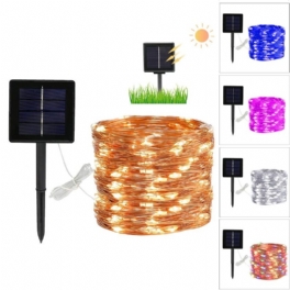 50/100/200 Led Solar Light Utomhus Vattentät Fairy Garland String Lights Julfest Trädgård Lamp Dekoration