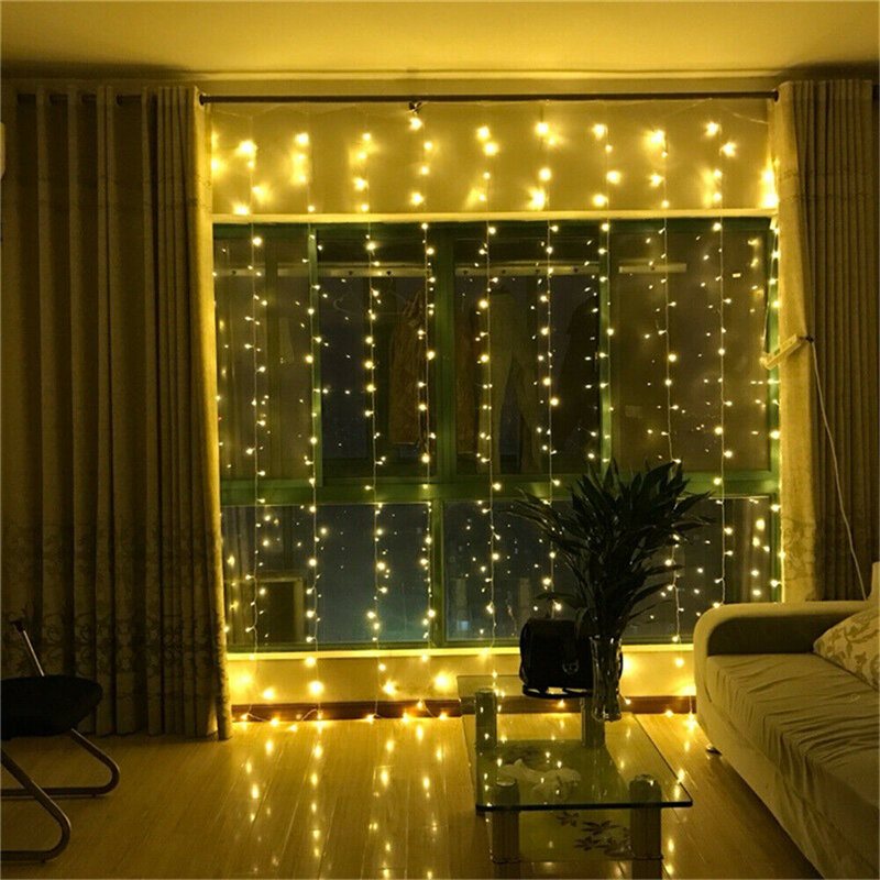 500led 100m String Fairy Light 8 Lägen Vattentät Xmas Party Bröllopsgardin Julgransdekorationer Ljus