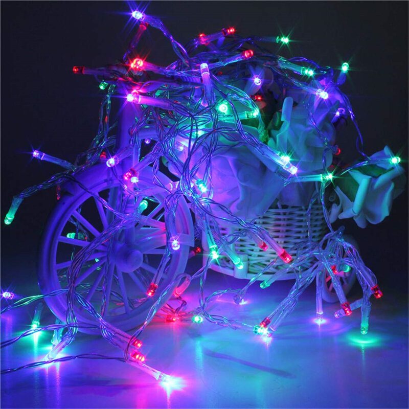 500led 100m String Fairy Light 8 Lägen Vattentät Xmas Party Bröllopsgardin Julgransdekorationer Ljus