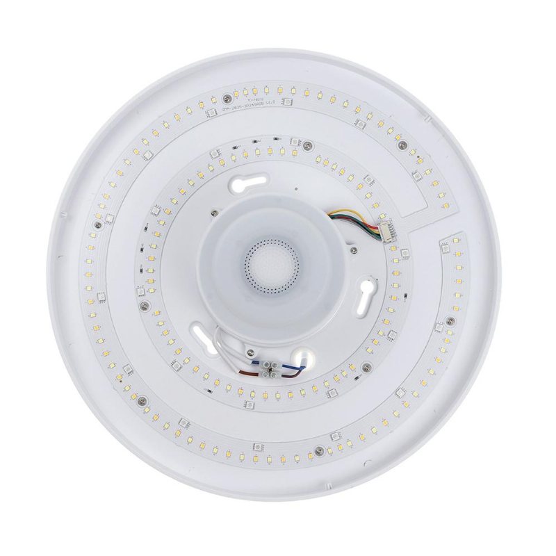 50w Dimbar Led-infälld Taklampa Bluetooth-högtalarlampa Med Fjärrkontroll