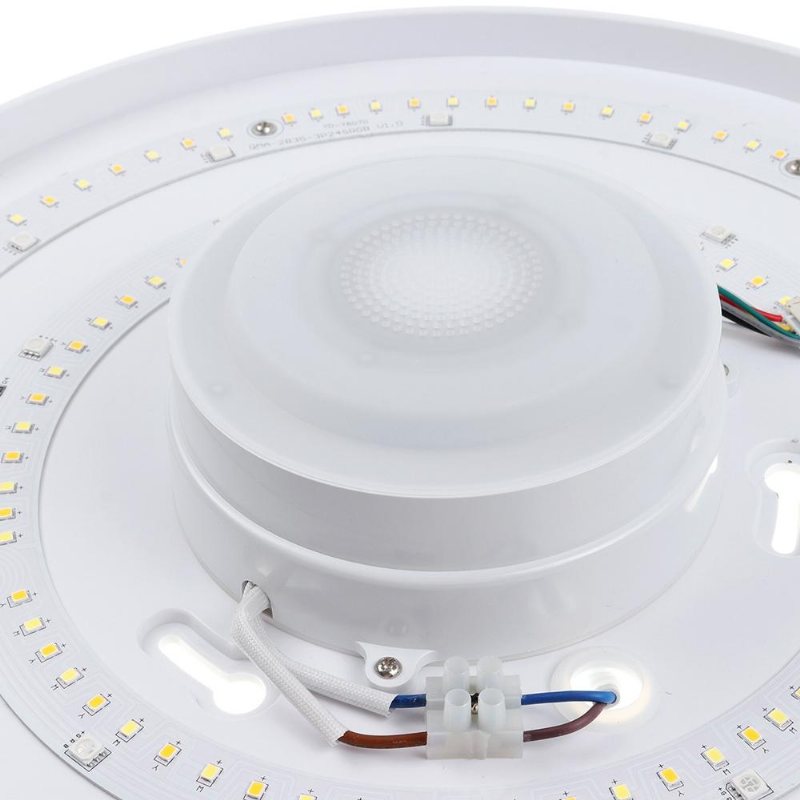 50w Dimbar Led-infälld Taklampa Bluetooth-högtalarlampa Med Fjärrkontroll