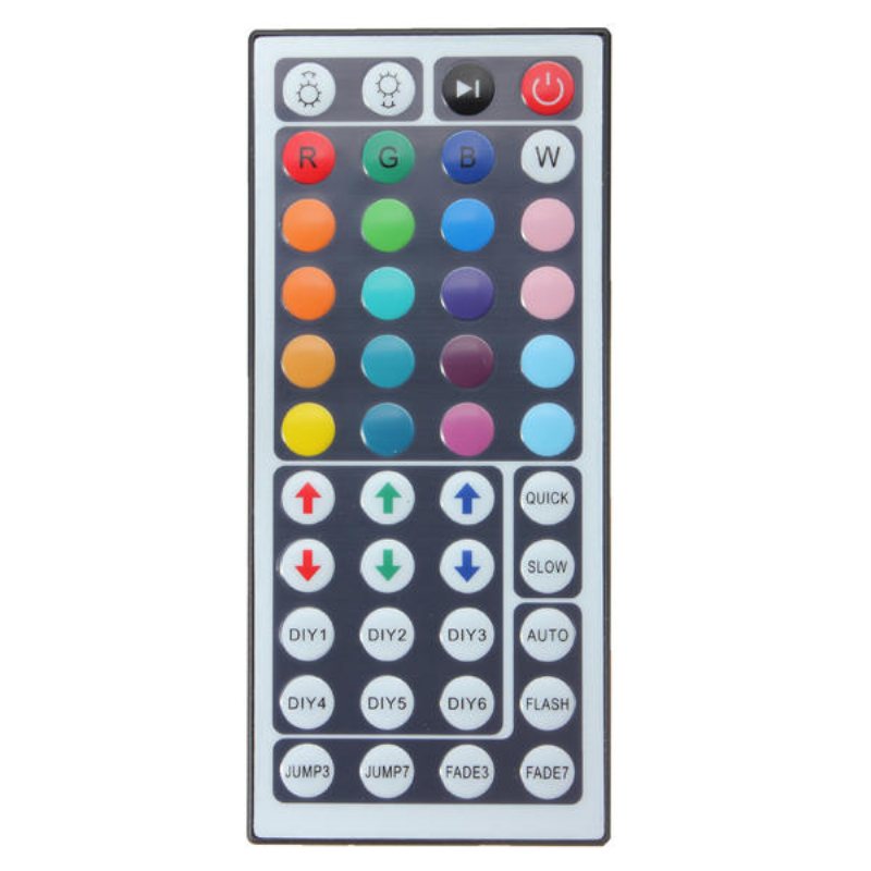 5m Rgb 5050 Smd Icke-vattentät 300 Led-ljusremsa Dc 12v+44keys Ir-fjärrkontroll