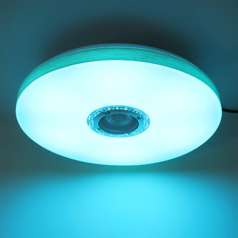 60w Dimbar Led Rgbw Bluetooth Musikhögtalare Taklampa App Fjärrkontroll Sovrum