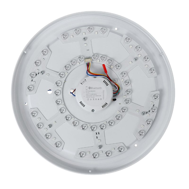 60w Dimbar Led Rgbw Bluetooth Musikhögtalare Taklampa App Fjärrkontroll Sovrum