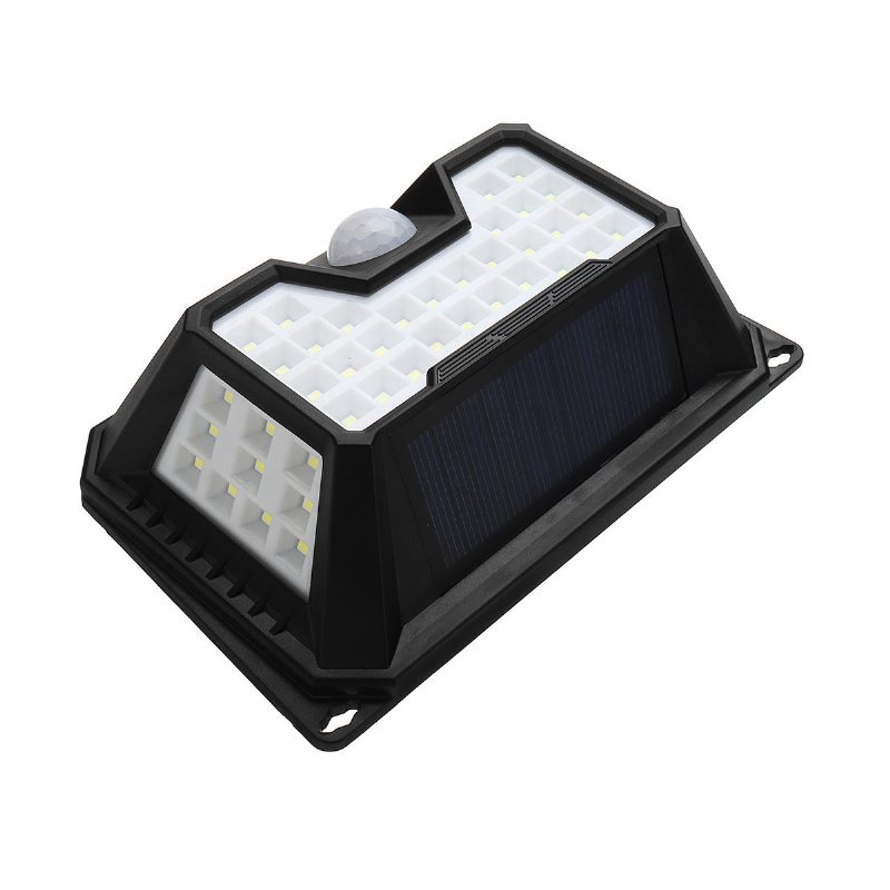 66 Led 4 Side Solar Pir Rörelsesensor Vägglampa 3 Lägeslampa Utomhusljus