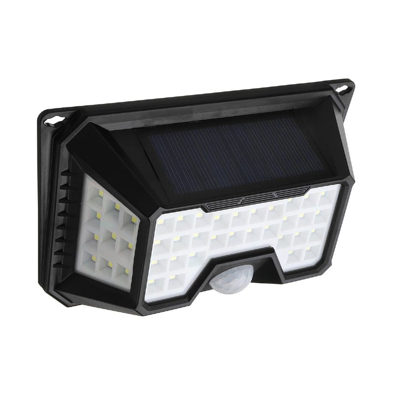 66 Led 4 Side Solar Pir Rörelsesensor Vägglampa 3 Lägeslampa Utomhusljus