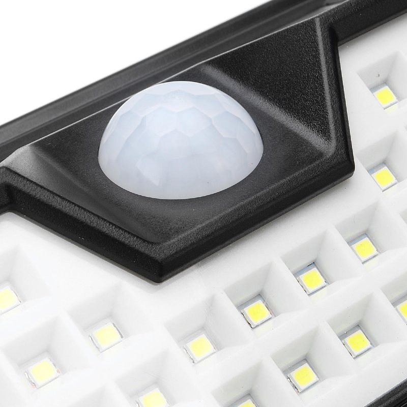 66 Led 4 Side Solar Pir Rörelsesensor Vägglampa 3 Lägeslampa Utomhusljus