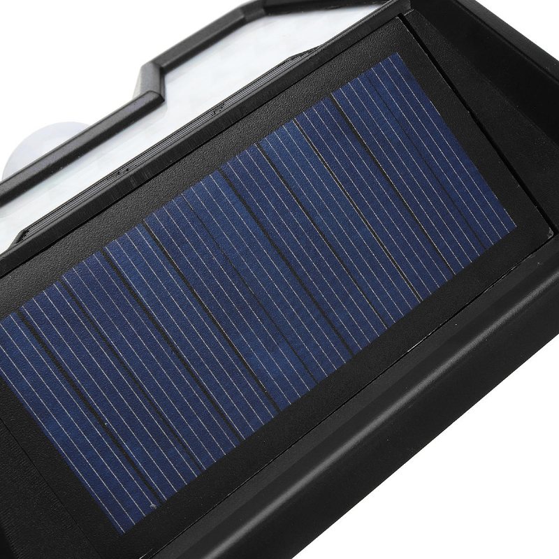 66 Led 4 Side Solar Pir Rörelsesensor Vägglampa 3 Lägeslampa Utomhusljus