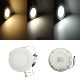6w Round Ceiling Ultra Thin Panel Led Lamp Down Light 85-265v