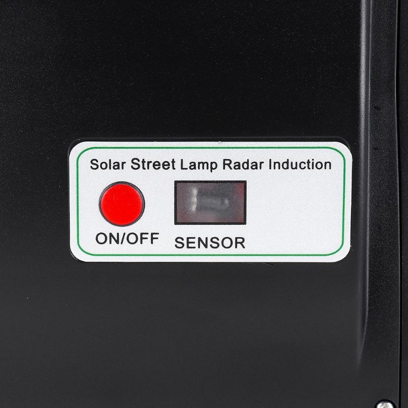 70w 120 Smd2835 Led Solar Gatuljus Rörelsesensor Utomhus Trädgård Väggtimer Lampa Med Fjärrkontroll