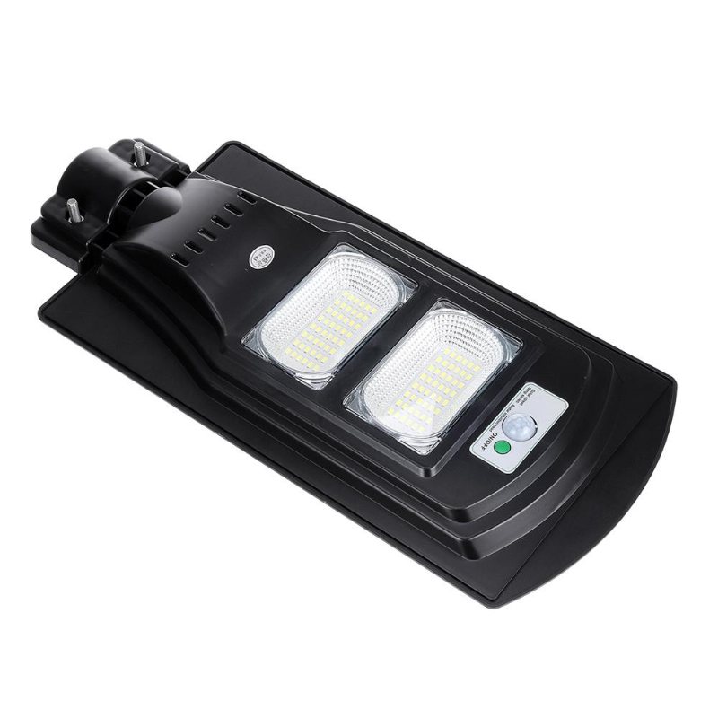 90w Led Solar Gatubelysning Pir Rörelsesensor Kontroll Utomhus Trädgård Vägglampa
