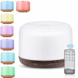 Ac100-240/dc24v 500ml Led Ultraljudsluftfuktare Eterisk Olja Diffuser Aromaterapi Friskluft