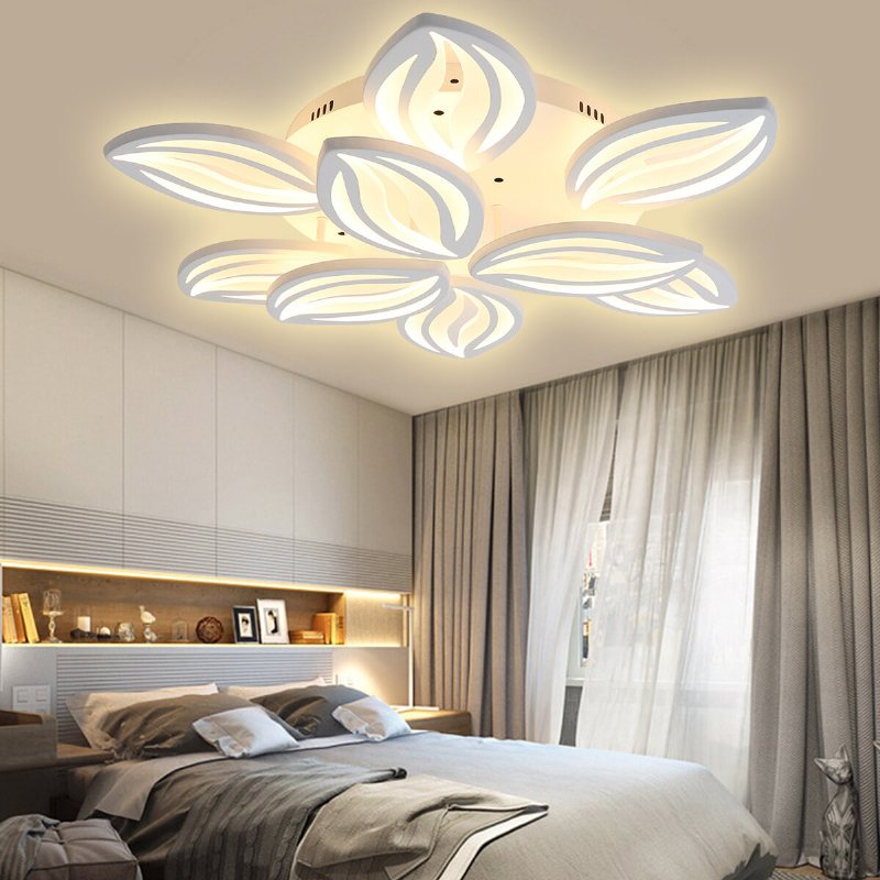 Ac110-220v 10800lm 990led Taklampa Vitt Ljus Fjärrkontroll Sovrumssalong
