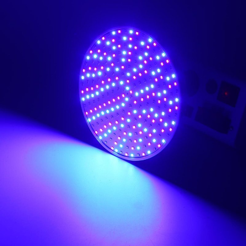 Ac12v/120v E27 25w 252led Rgb Undervattenspool Ljus Färgändring Par38 Lampa+18 Nyckel Fjärrkontroll