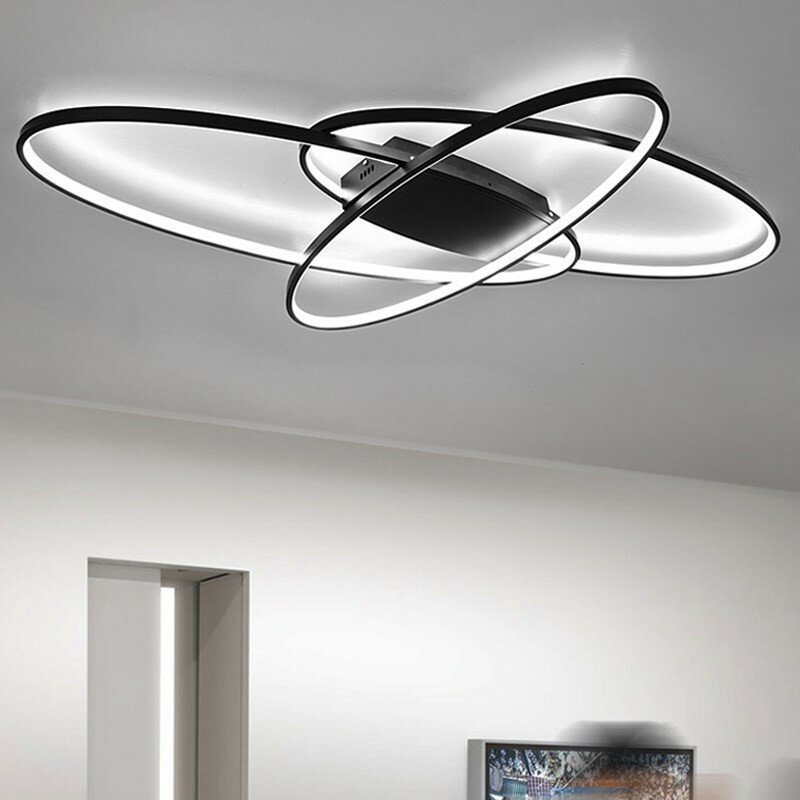 Ac220v-240v 85x62cm Enkelt Postmodernt Takljus Atmosfäriskt Hushålls-led-vardagsrumslampa Nordic Creative Nya Lampor