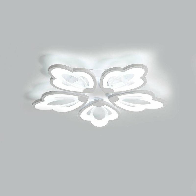 Blad Akryl Led Taklampa Pendellampa Hall Sovrum Dimbar Armatur