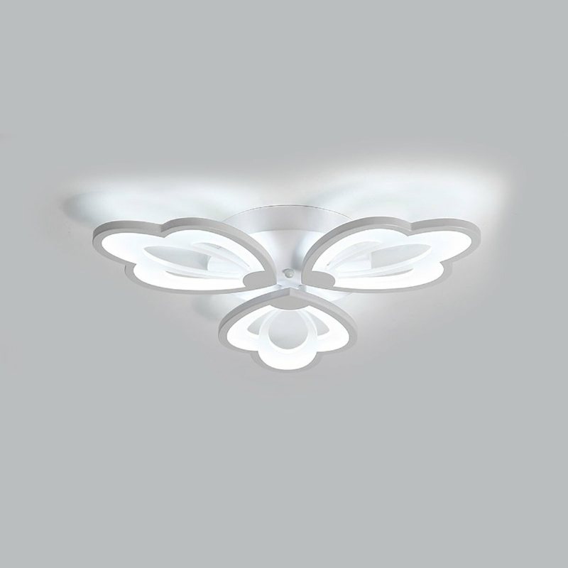 Blad Akryl Led Taklampa Pendellampa Hall Sovrum Dimbar Armatur