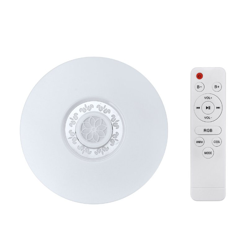 Bluetooth Led-takljus Rgb 3d Surroundljud Musik Dimbar Lampa App Fjärrkontroll