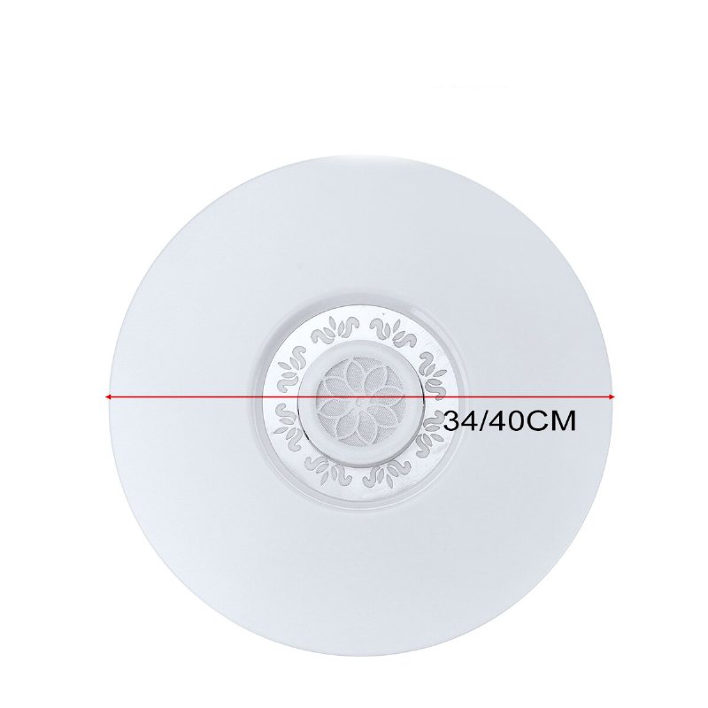 Bluetooth Led-takljus Rgb 3d Surroundljud Musik Dimbar Lampa App Fjärrkontroll