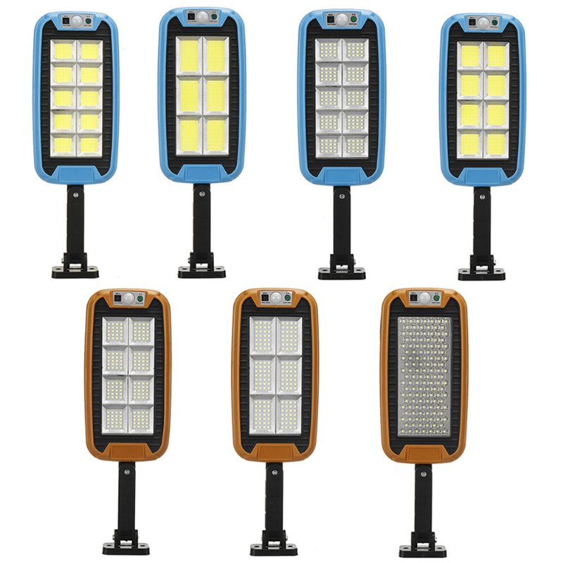 Cob Led Solar Gatuvägglampa Pir Rörelsesensor Dimbar Lampa Utomhusträdgård