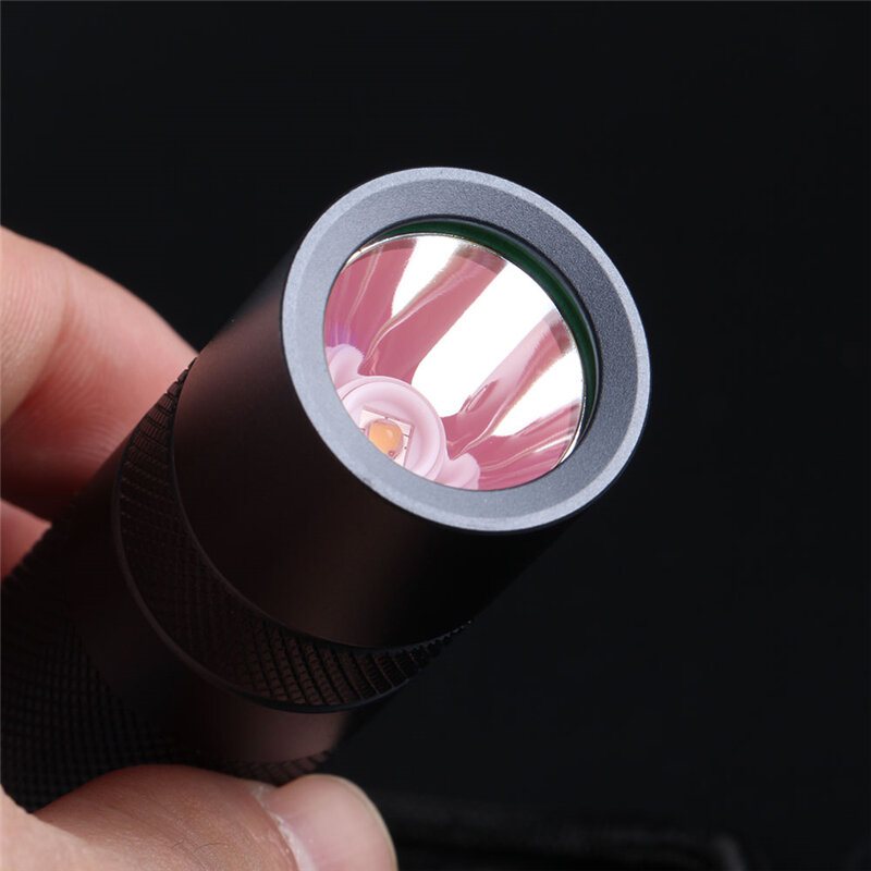 Convoy S2+ Nichia 219c 4000k 5700k 7135*4 1400mah Driver 12 Groups Mode 18650 Led Ficklampa Slät Reflektor Batteri Bärbar