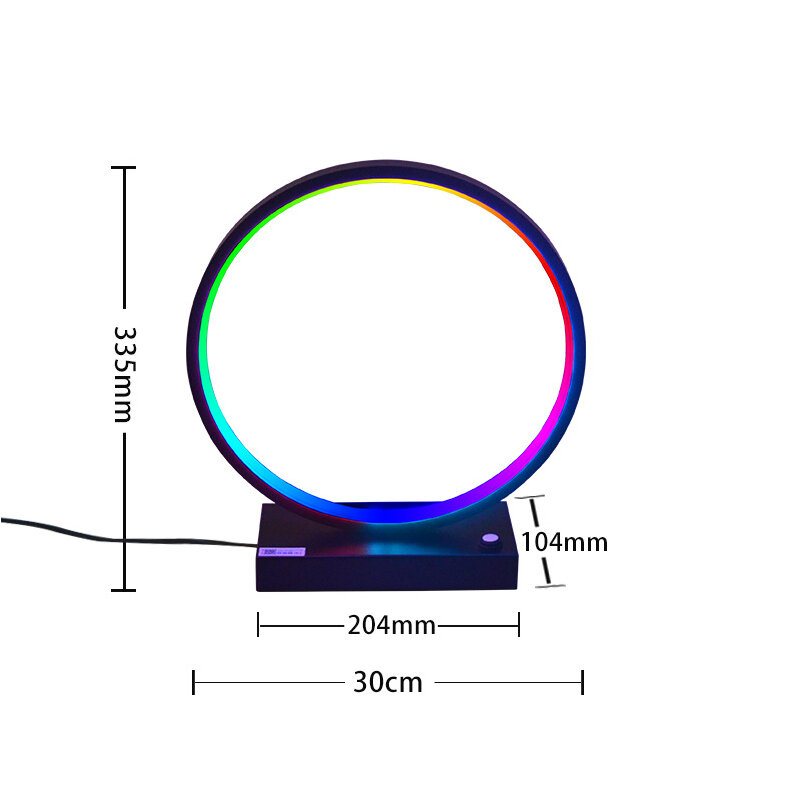 Creative Rgb Led-bordslampa Smart Bedsidelight Intelligent Belysning Sovrum Arbetsrum Vardagsrum Atmosfärsbelysning