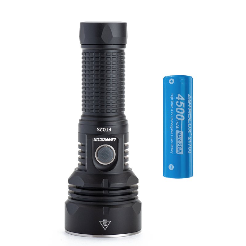 Ft02s 4* Xhp50.2 11000lm 546m Ultrabright Anduril Ui Stark Ficklampa Kraftfull Led-ficklampa Med 1st E2145 4500mah 28a 3.7v 21700 Li-ion-batteri