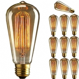 Kingso 2st 110v 60w Edison Retro Series Tungsten Lampa Rak Tråd