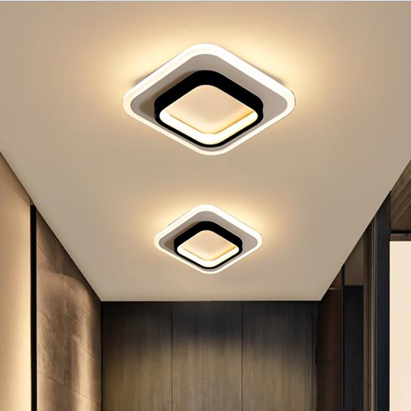 Led-dimbar Taklampa Fyrkantig/rund Lamparmaturer Sovrum Garderob 85-265v