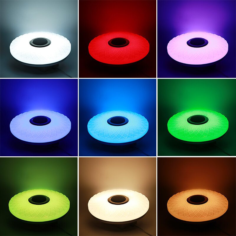Led Rgb Musik Taklampa Bluetooth App+fjärrkontroll Barnrum Sovrum