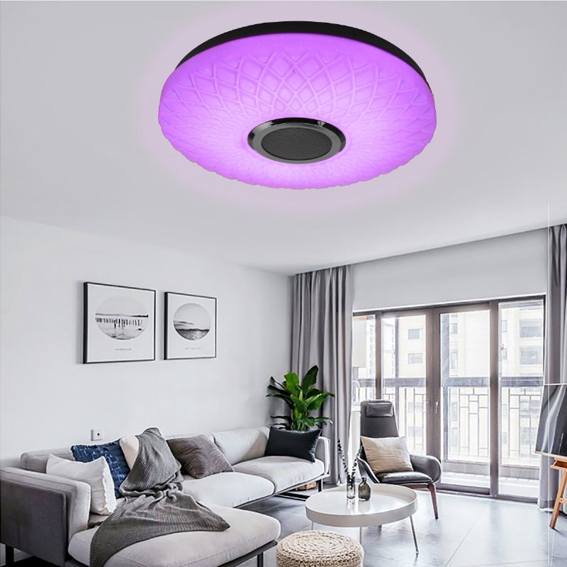 Led Rgb Musik Taklampa Bluetooth App+fjärrkontroll Barnrum Sovrum