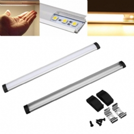 Lustreon 30/50cm Mjölkvit Transparent Aluminium Kanalhållare För Led Strip Light Skåpslampa